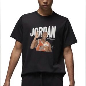 Nike Air Jordan 100% Cotton “OK Sign” T-Shirt in Black Color Size Large
